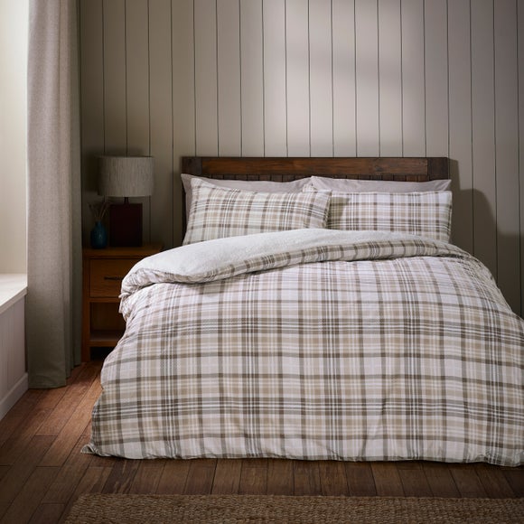 View Catherine Lansfield Cosy Sherpa Check Polycotton Duvet Cover & Pillowcase Set View Catherine Lansfield Cosy Sherpa Check Polycotton Duvet Cover & Pillowcase Set