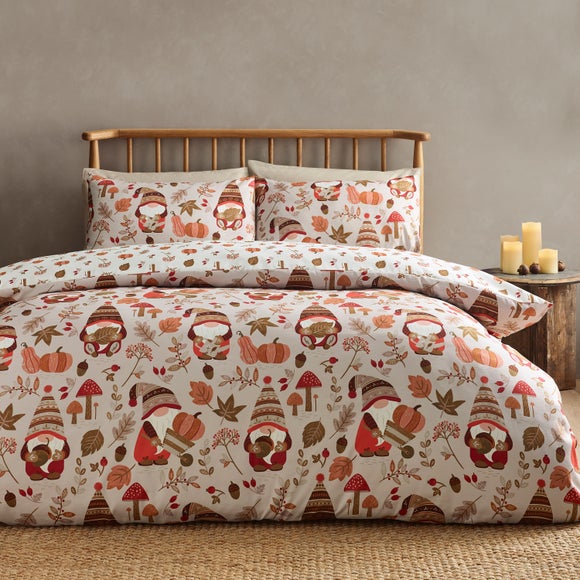 View Catherine Lansfield Woodland Gnomes Duvet Cover & Pillowcase Set View Catherine Lansfield Woodland Gnomes Duvet Cover & Pillowcase Set