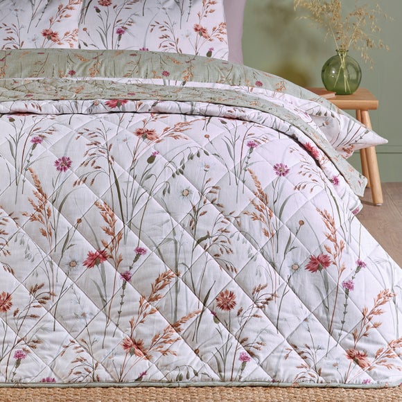 View Catherine Lansfield Grasmere Brushed Floral Bedspread View Catherine Lansfield Grasmere Brushed Floral Bedspread