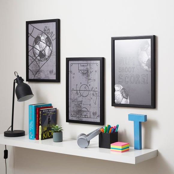 Set of 3 Football Framed Prints