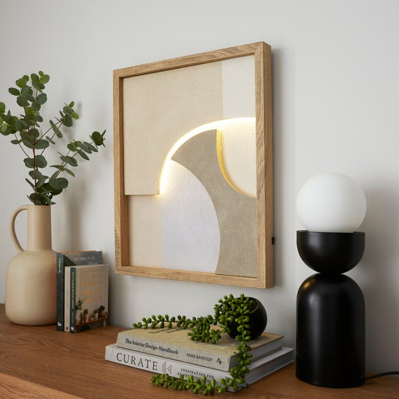 Ivory Light Up 3D Framed Canvas