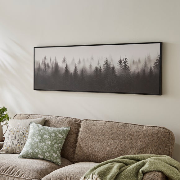 Alpine Forest Landscape Framed Canvas
