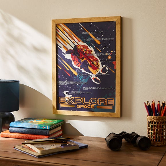 Explore Space Framed Print