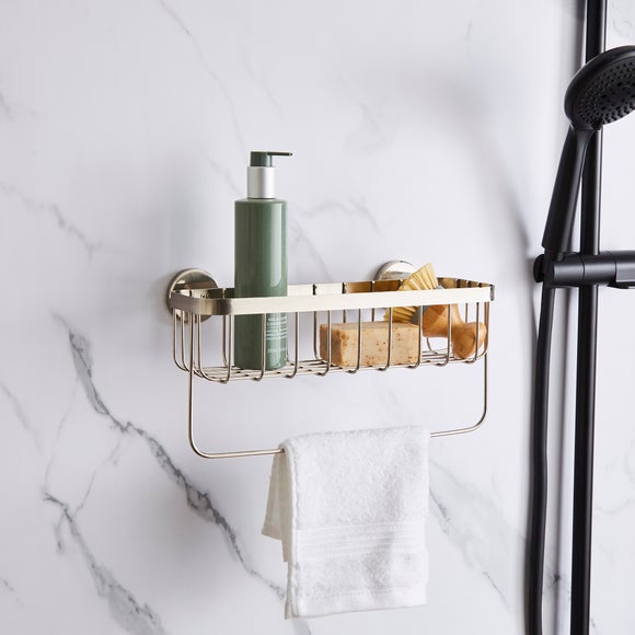 Lincoln Metal Suction Shower Caddy