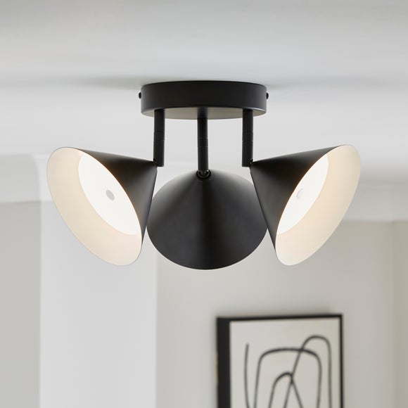 Click to view product details and reviews for Edited Life Industrial 3 Light Adjustable Led Cone Spotlight.