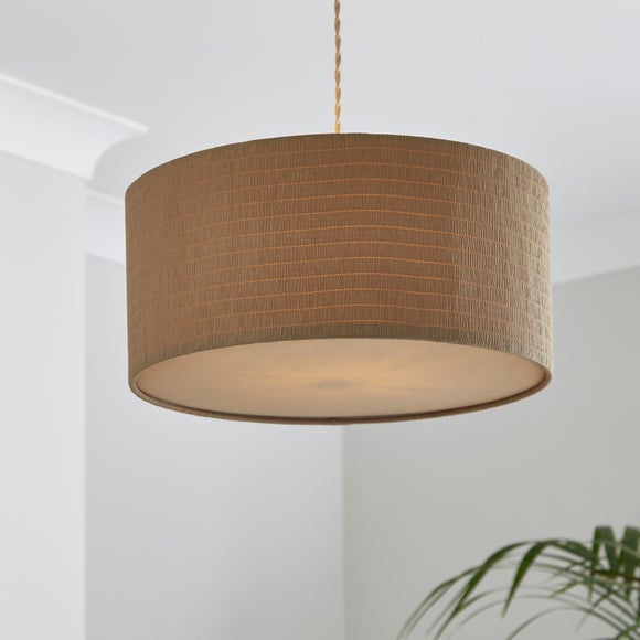Click to view product details and reviews for Seersucker Shallow Drum Lamp Shade.