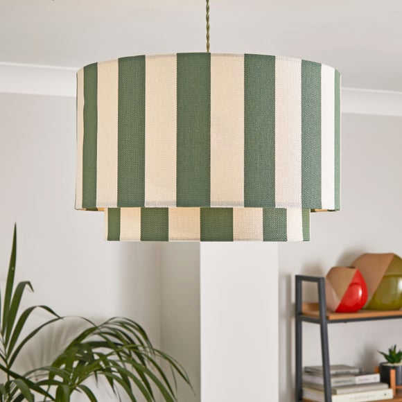 View Beatrice Stripe Two Tier Lamp Shade View Beatrice Stripe Two Tier Lamp Shade
