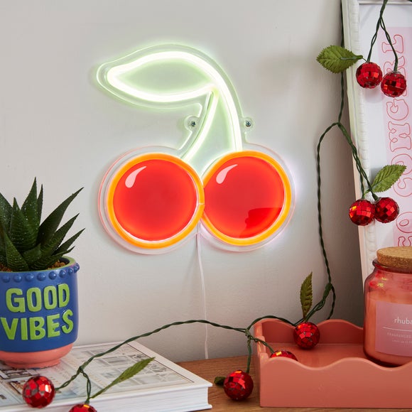 Cherries Neon Sign