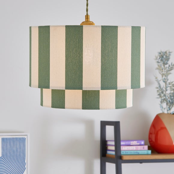 View Beatrice Stripe Two Tier Lamp Shade View Beatrice Stripe Two Tier Lamp Shade