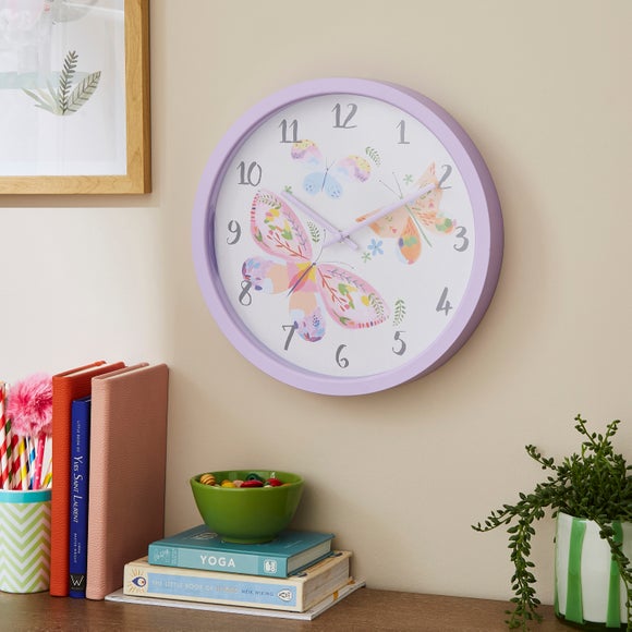 Buttterfly Round Wall Clock