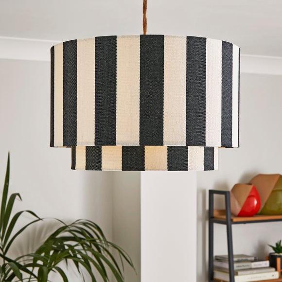 View Beatrice Stripe Two Tier Lamp Shade View Beatrice Stripe Two Tier Lamp Shade