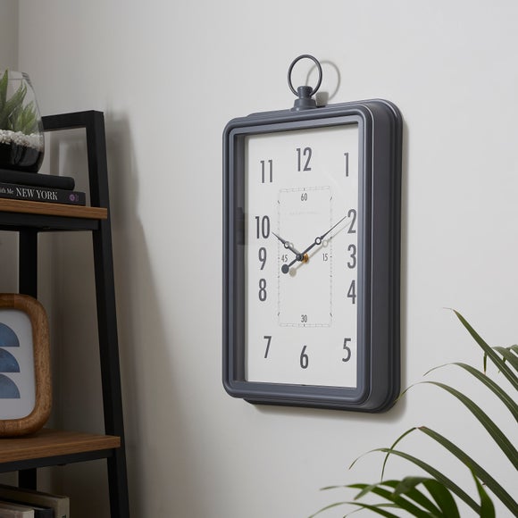 Vintage Pocket Watch Rectangle Indoor Outdoor Wall Clock