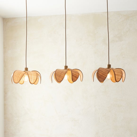 Petal Boho 3 Light Adjustable Diner Ceiling Light