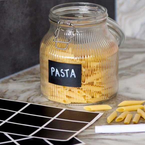 Pack Of 2 Chalk Board Labels With Chalk