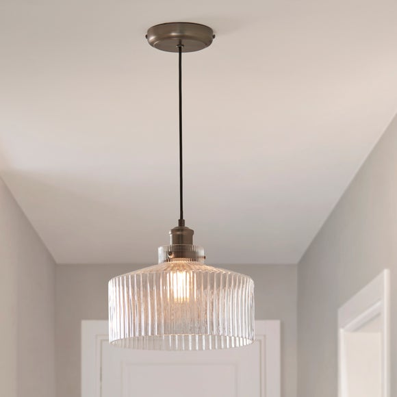 Tobias Ribbed Adjustable Pendant Light