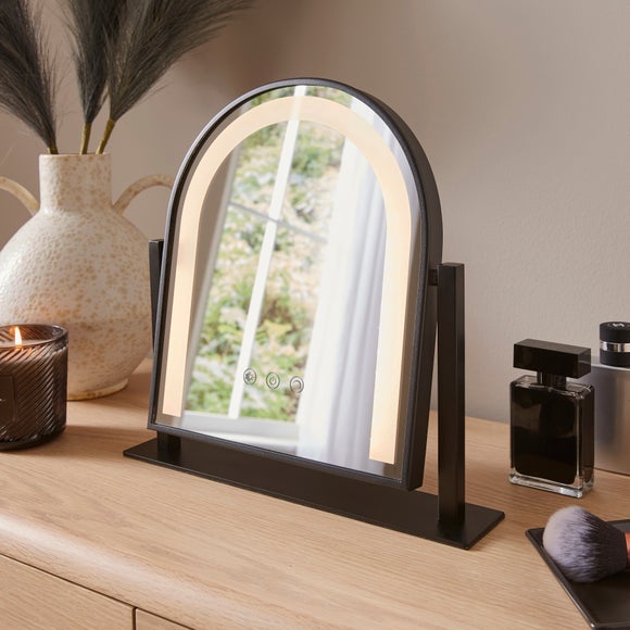 Arched Light Up Dressing Table Mirror