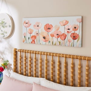 Painterly Style Poppies Canvas