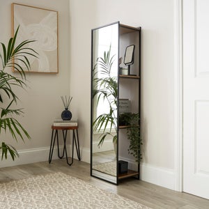 Fulton Mirrored Shelving Unit