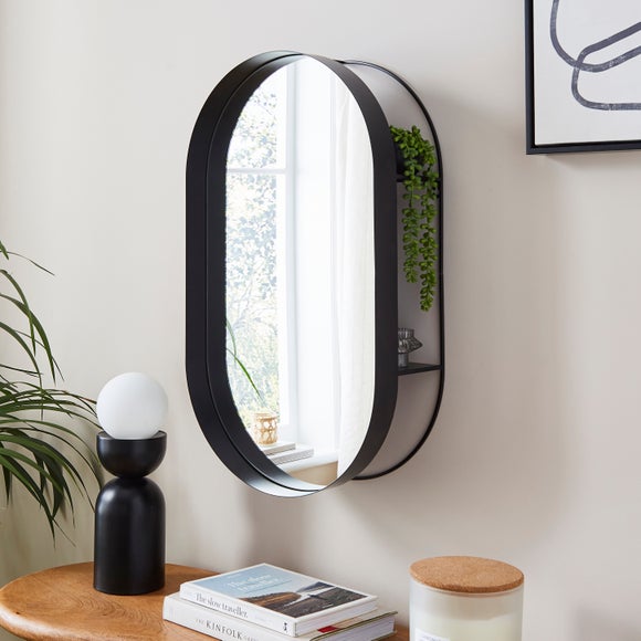 Click to view product details and reviews for New York Oval Wall Mirror With Shelves. Click to view product details and reviews for New York Oval Wall Mirror With Shelves.