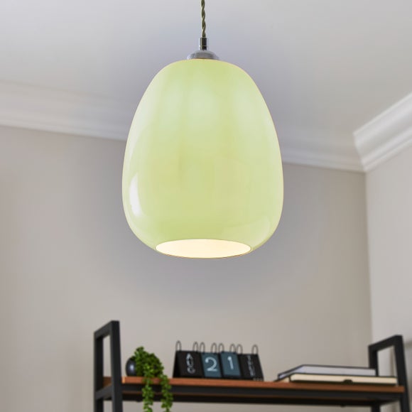 View Pebble Milky Glass Easy Fit Pendant Shade View Pebble Milky Glass Easy Fit Pendant Shade
