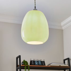 Pebble Milky Glass Easy Fit Pendant Shade