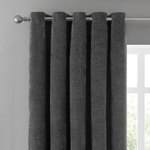 Alayna Chenille Eyelet Curtains -blackout Thermal Available-