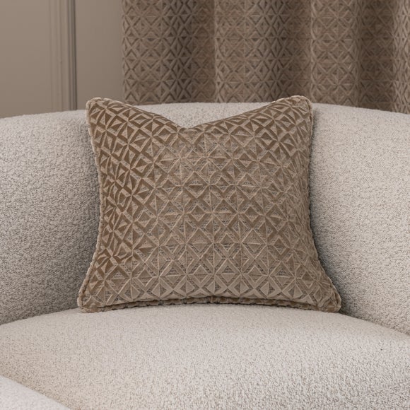 Diamond Geometric Velvet Cushion