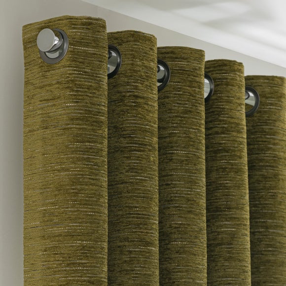 Hemmingway Chenille Eyelet Curtains
