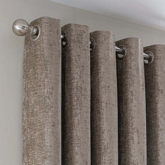 Chenille Eyelet Curtains (Blackout Available)