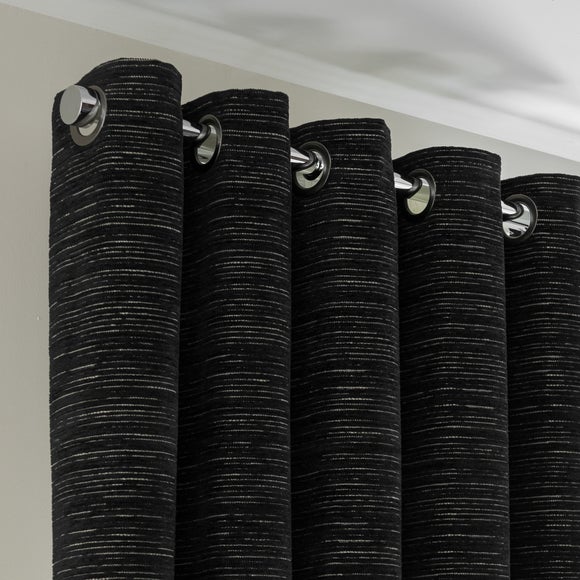 Hemmingway Chenille Eyelet Curtains