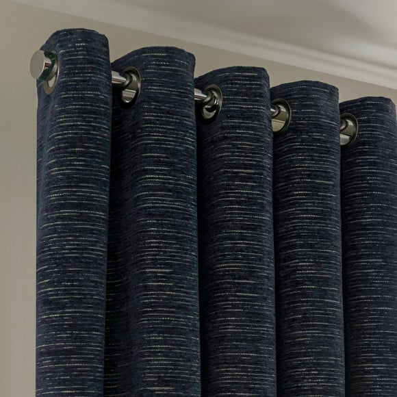Hemmingway Chenille Eyelet Curtains
