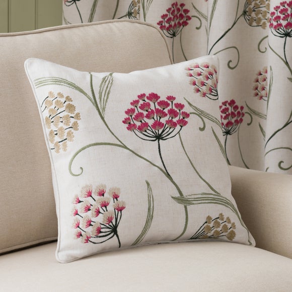Embroidered Allium Cushion