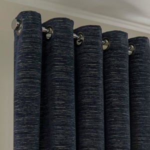 Hemmingway Chenille Eyelet Curtains