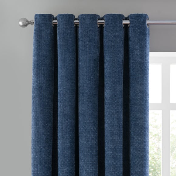 Alayna Chenille Eyelet Curtains (Blackout Available)
