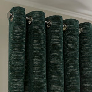Hemmingway Chenille Eyelet Curtains