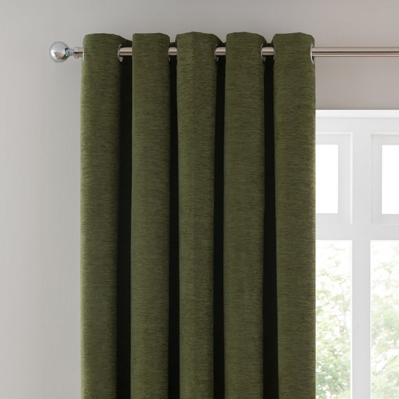 Genoa Chenille Blackout Eyelet Curtains