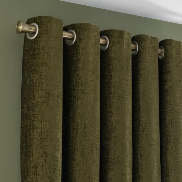 Chenille Eyelet Curtains