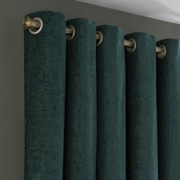 Chenille Eyelet Curtains (Blackout Available)