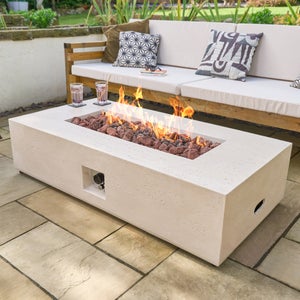 Field And Flame Liana Rectangle Gas Fire Pit