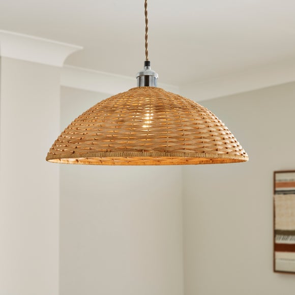 Rhaya Rattan Easy Fit Pendant Shade