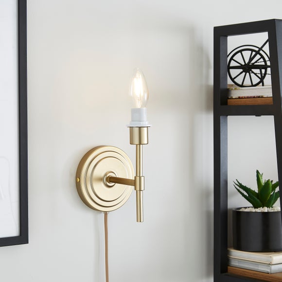 Click to view product details and reviews for Sutton Plug In Wall Light Fitting. Click to view product details and reviews for Sutton Plug In Wall Light Fitting.