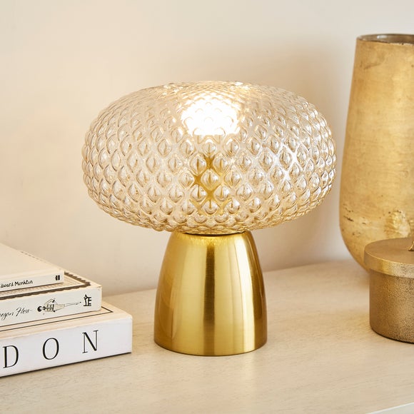 Silas Embossed Glass Table Lamp