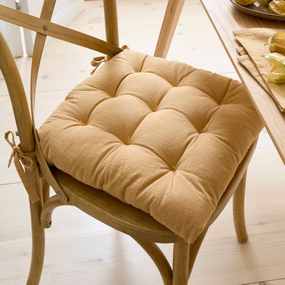 Esme Washed Cotton Square Seat Pad