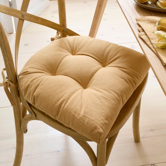 Esme Washed Cotton Round Back Seat Pad