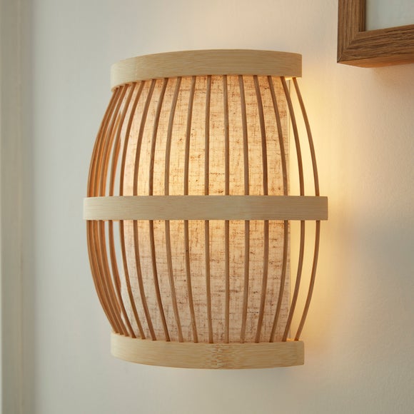 Kiva Boho Bamboo Wall Light