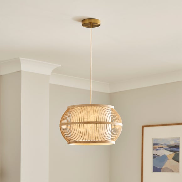 Kiva Boho Bamboo Pendant Light
