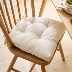 Esme Washed Cotton Round Back Seat Pad