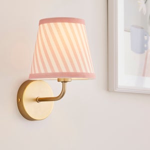 Country Stripe Tapered Lamp Shade