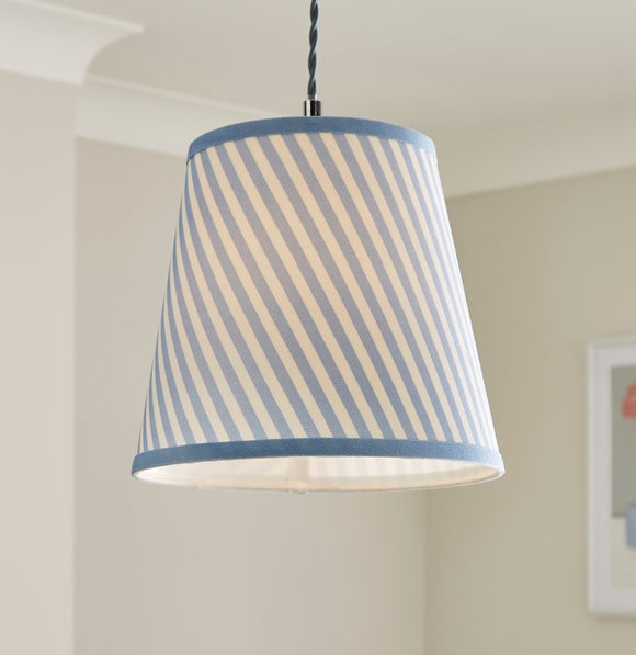 Country Stripe Tapered Lamp Shade