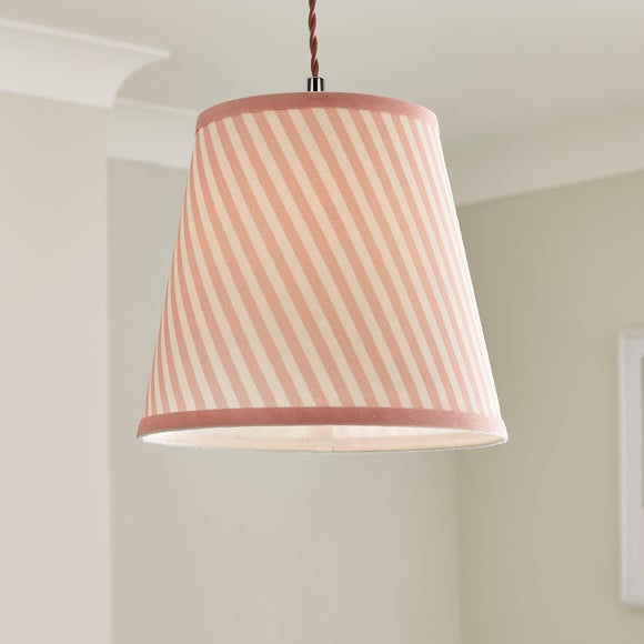 Country Stripe Tapered Lamp Shade